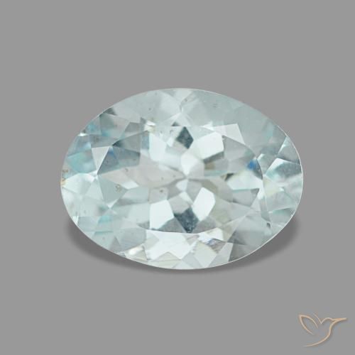 1.05ct 블루 아쿠아마린, 오벌, VS