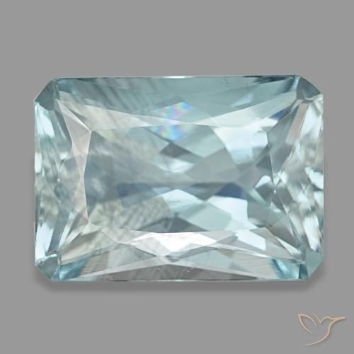 7.76ct 터키석 아쿠아마린, 에메랄드 컷, VS