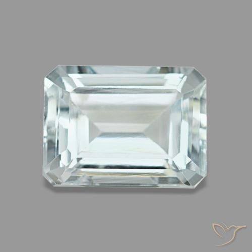 1.67ct 블루 아쿠아마린, 에메랄드 컷, VS