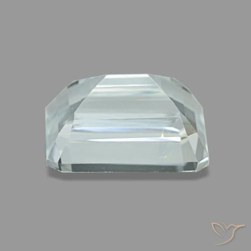 1.67캐럿 천연 라이트 아쿠아 블루 아쿠아마린, 에메랄드 컷, 8.1×6.1 mm, VS