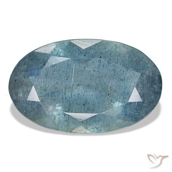 5.60ct 블루 아쿠아마린, 오벌, VS-SI