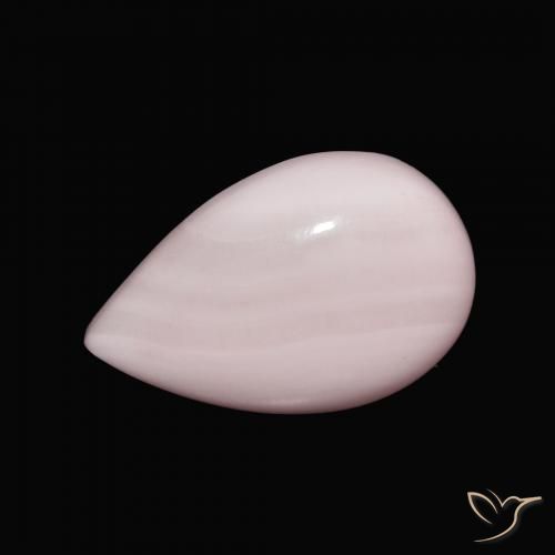 10.75ct 자연스러운 로즈 핑크 아라고나이트, 배 모양, 불투명체