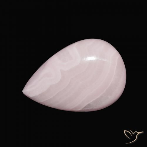 10.51ct 자연스러운 로즈 핑크 아라고나이트, 배 모양, 불투명체