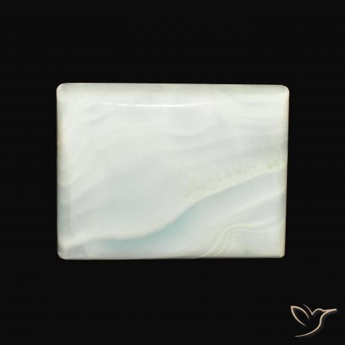 34.88ct 자연스러운 옅은 황록색 아라고나이트, 바게트, 불투명체