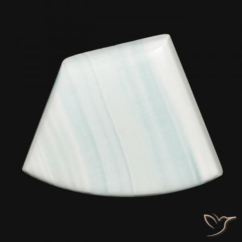 34.21ct 자연스러운 녹색을 띤 흰색 아라고나이트, 팬시한, 불투명체