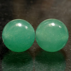 캐럿 천연 그린 아벤츄린 보석, 구형 / 볼, 8.10 mm, 불투명체