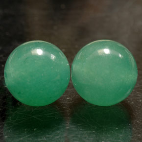 캐럿 천연 그린 아벤츄린 보석, 구형 / 볼, 8.10 mm, 불투명체