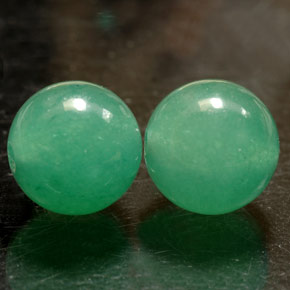 캐럿 천연 그린 아벤츄린 보석, 구형 / 볼, 8.10 mm, 불투명체