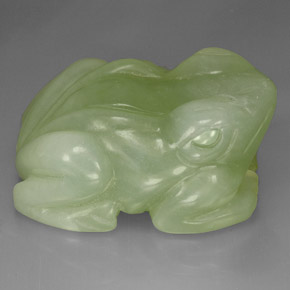 387.33캐럿 천연 그린 아벤츄린, 투명한, 54.4×36.7 mm, 투명/반투명