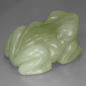387.33캐럿 천연 그린 아벤츄린, 투명한, 54.4×36.7 mm, 투명/반투명