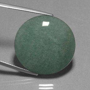 40.01캐럿 천연 그린 아벤츄린, 타원형 컷, 29.3×25.9 mm, 불투명체