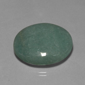40.01캐럿 천연 그린 아벤츄린, 타원형 컷, 29.3×25.9 mm, 불투명체
