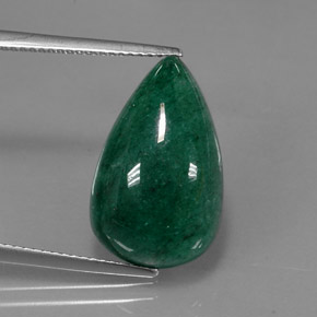 11.45캐럿 천연 그린 아벤츄린, 배 모양, 19.4×12 mm, 투명한