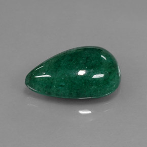 11.45캐럿 천연 그린 아벤츄린, 배 모양, 19.4×12 mm, 투명한