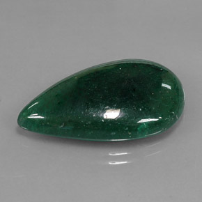 18.06캐럿 천연 그린 아벤츄린, 배 모양, 27.1×16.3 mm, 투명한