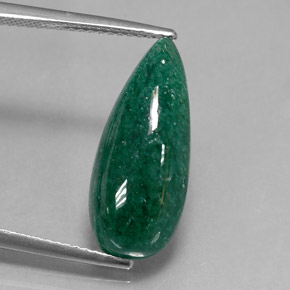6.65캐럿 천연 그린 아벤츄린, 투명한, 19.7×8.4 mm, 투명/반투명
