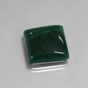 17.44캐럿 천연 그린 아벤츄린, 스퀘어, 16.3×16 mm, 투명한