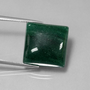 17.44캐럿 천연 그린 아벤츄린, 스퀘어, 16.3×16 mm, 투명한