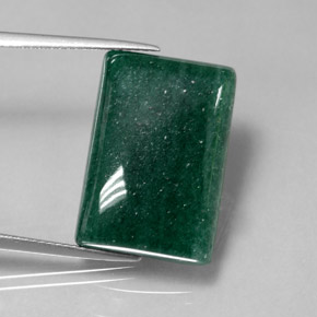 20.33캐럿 천연 그린 아벤츄린, 바게트, 21.1×14.5 mm, 투명한