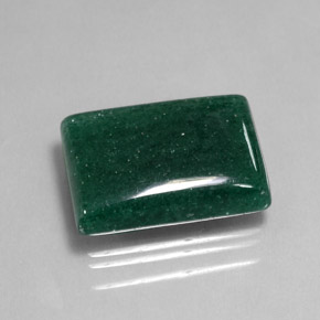 20.33캐럿 천연 그린 아벤츄린, 바게트, 21.1×14.5 mm, 투명한