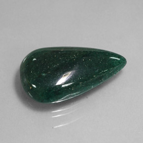 19.04캐럿 천연 그린 아벤츄린, 배 모양, 26.2×15.6 mm, 투명한