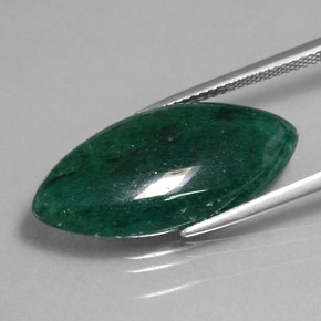 11.17캐럿 천연 그린 아벤츄린, 마퀴즈, 26×11.9 mm, 불투명체