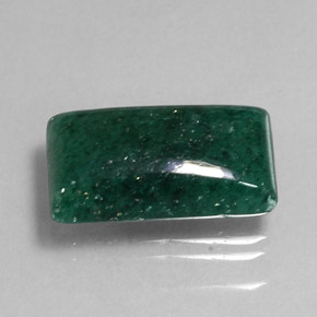 9.45캐럿 천연 그린 아벤츄린, 투명한, 17.6×9.7 mm, 투명/반투명
