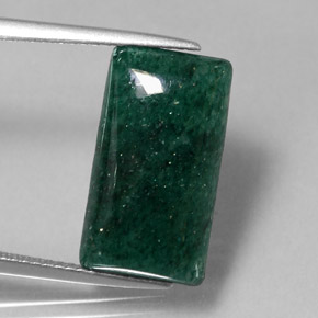 9.45캐럿 천연 그린 아벤츄린, 투명한, 17.6×9.7 mm, 투명/반투명