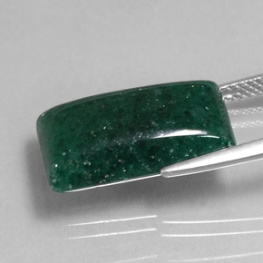 9.45캐럿 천연 그린 아벤츄린, 투명한, 17.6×9.7 mm, 투명/반투명