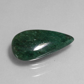 10.10캐럿 천연 그린 아벤츄린, 투명한, 22.3×11.4 mm, 투명/반투명