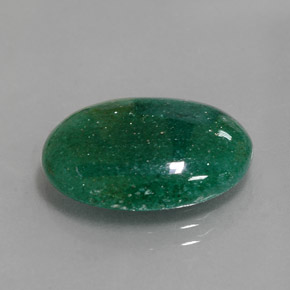 9.17캐럿 천연 그린 아벤츄린, 타원형 컷, 18.3×14 mm, 투명한