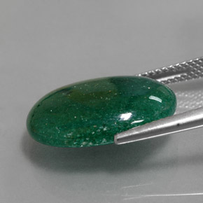 9.17캐럿 천연 그린 아벤츄린, 타원형 컷, 18.3×14 mm, 투명한