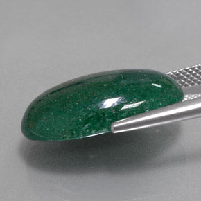 14.64캐럿 천연 그린 아벤츄린, 타원형 컷, 21.4×14.8 mm, 투명한