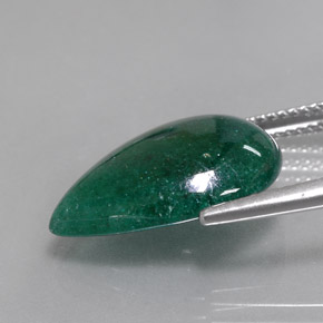 7.95캐럿 천연 그린 아벤츄린, 배 모양, 18.6×13.5 mm, 투명한