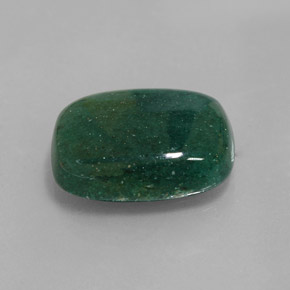 13.91캐럿 천연 그린 아벤츄린, 쿠션 컷, 18.2×14.8 mm, 투명한