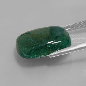 13.91캐럿 천연 그린 아벤츄린, 쿠션 컷, 18.2×14.8 mm, 투명한