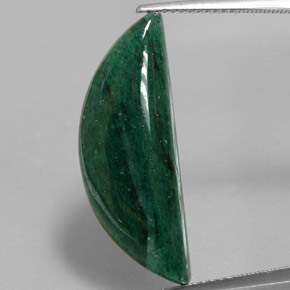 12.23캐럿 천연 그린 아벤츄린, 멋진 모양, 27.9×10.1 mm, 투명한