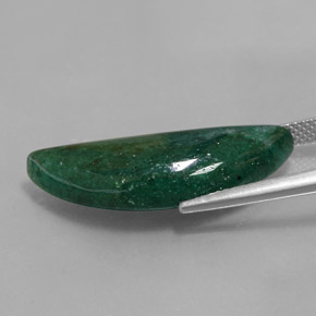 12.23캐럿 천연 그린 아벤츄린, 멋진 모양, 27.9×10.1 mm, 투명한