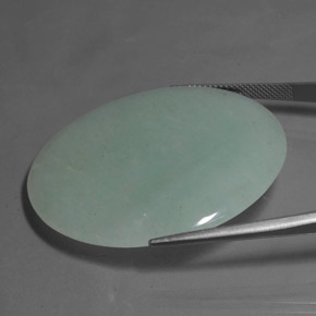 53.37캐럿 천연 녹색 어벤츄린, 라운드 컷, 투명한