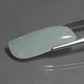 13.75캐럿 천연 밝은 그린 아벤츄린, 멋진 모양, 26.5×11.7 mm, 투명한