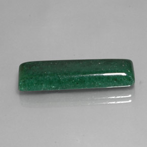 16.88캐럿 천연 그린 아벤츄린, 바게트, 31.3×9.9 mm, 투명한