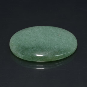 66.33캐럿 천연 그린 아벤츄린, 타원형 컷, 40.7×30.2 mm, 불투명체