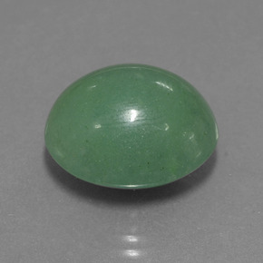 17.82캐럿 천연 그린 아벤츄린, 타원형 컷, 17.2×15.4 mm, 투명한
