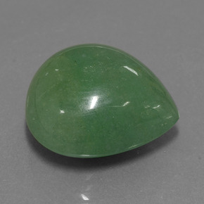 31.37캐럿 천연 그린 아벤츄린, 배 모양, 21.2×19.8 mm, 투명한