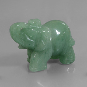 268.27캐럿 천연 그린 아벤츄린, 멋진 모양, 50.9×24.8 mm, 불투명체