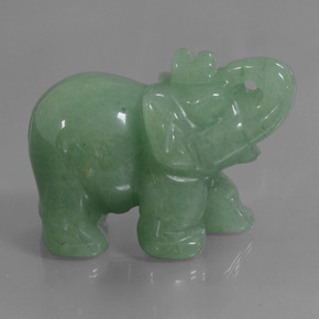 267.73캐럿 천연 그린 아벤츄린, 멋진 모양, 50.6×24.8 mm, 불투명체