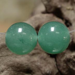 7.40캐럿 천연 그린 아벤츄린 보석, 구형 / 볼, 8.12 mm, 투명한