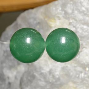 캐럿 천연 그린 아벤츄린 보석, 구형 / 볼, 11.84 mm, 투명한