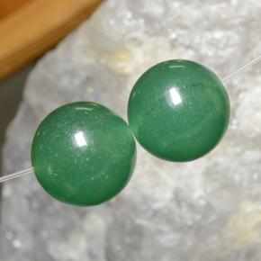 캐럿 천연 그린 아벤츄린 보석, 구형 / 볼, 11.84 mm, 투명한