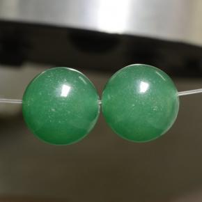 23.01캐럿 천연 그린 아벤츄린 보석, 구형 / 볼, 11.95 mm, 투명한
